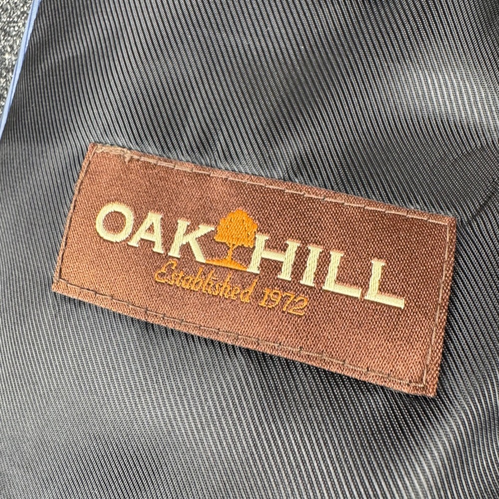Oak Hill Blazer Men 2XL 50/52R Gray 2-Button Heathered Sport Coat XXL Jacket DXL - Picture 9 of 16